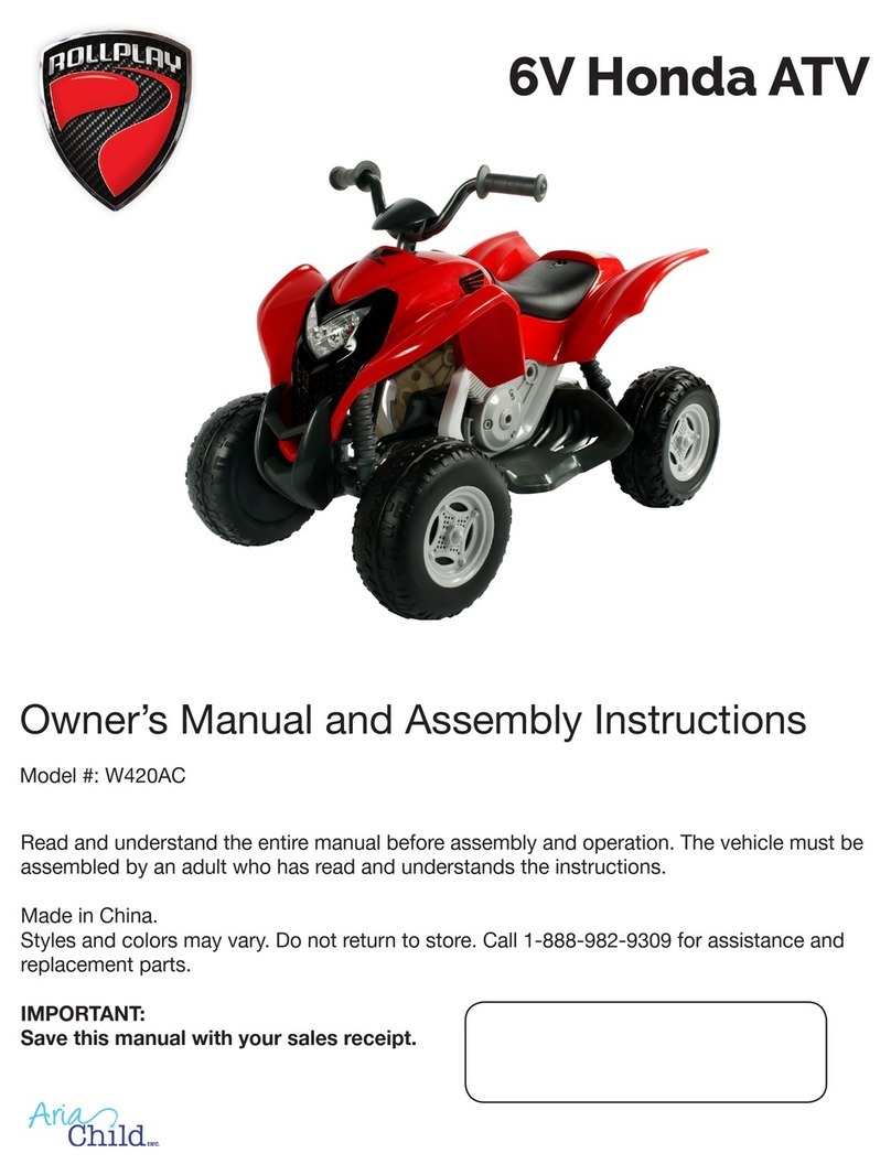 Rollplay W420AC owner's manual