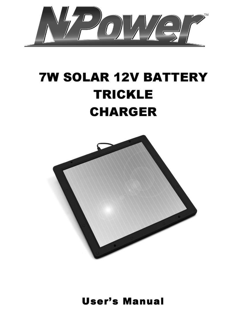 NPower BATTERY TRICKLE CHARGER user manual