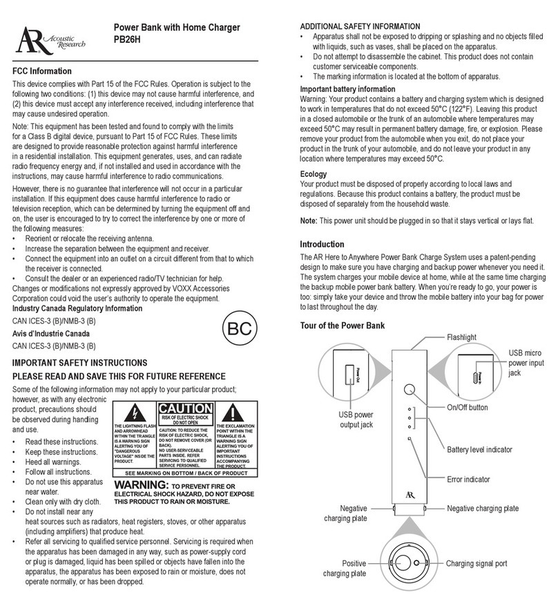 AR PB26H User manual
