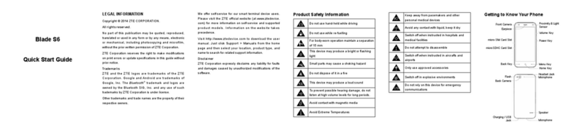 Zte Blade S6 User manual