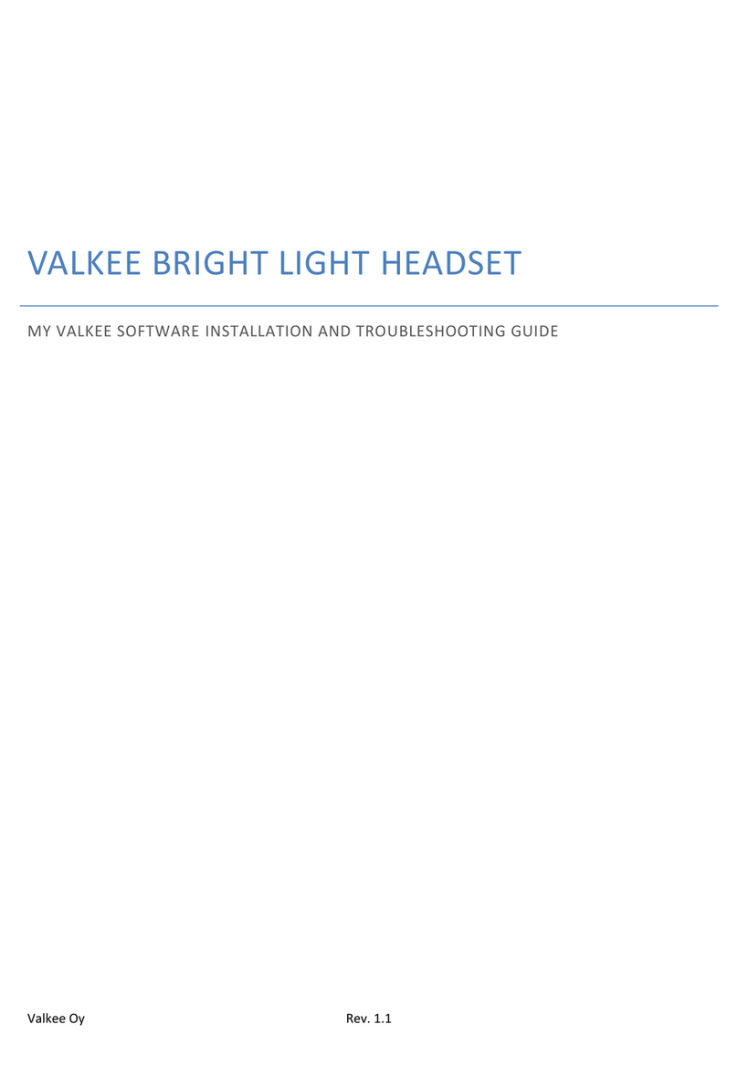 Valkee Bright Light Headset Software installation and troubleshooting guide