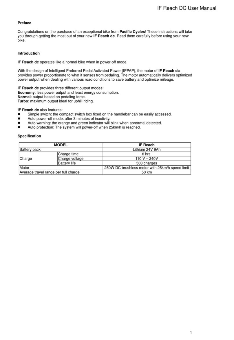 PACIFIC CYCLE IF Reach DC user manual