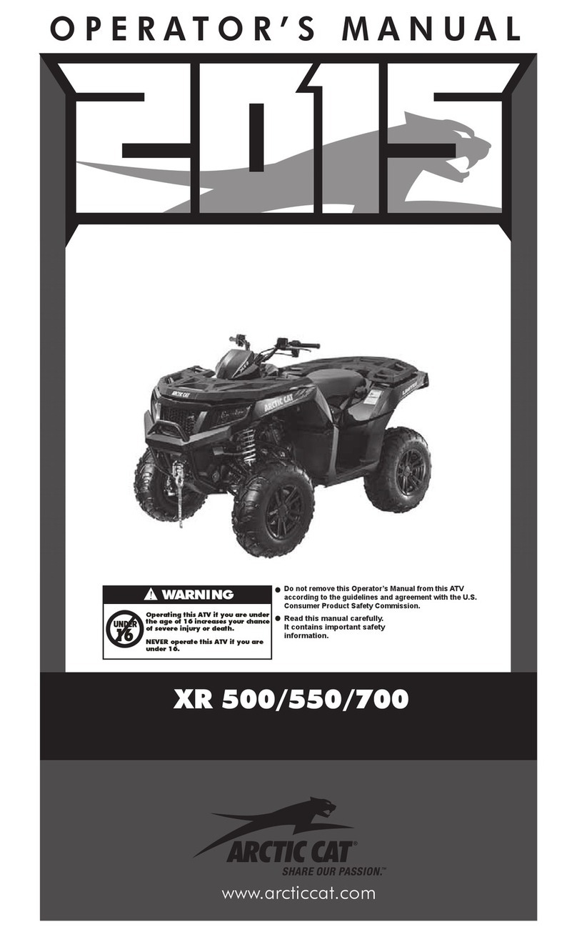 Arctic Cat XR 500 Operator's manual Arctic Cat XR 500 Operator's manual