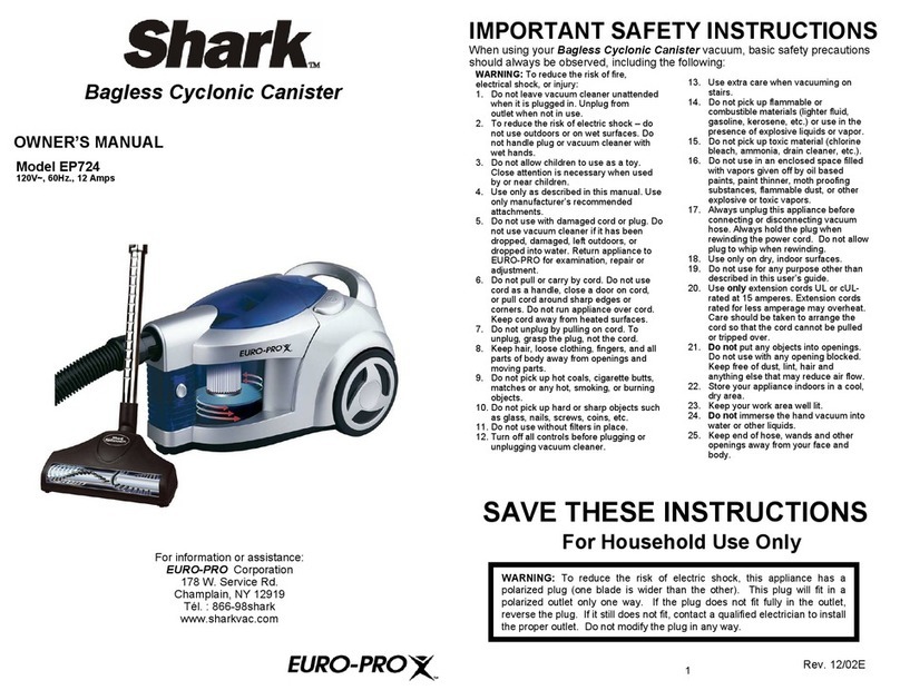 Shark EP724 User manual