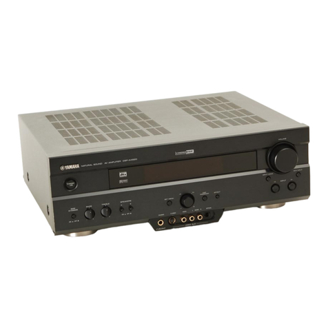 Yamaha DSP-AX620 User manual Yamaha DSP-AX620 User manual