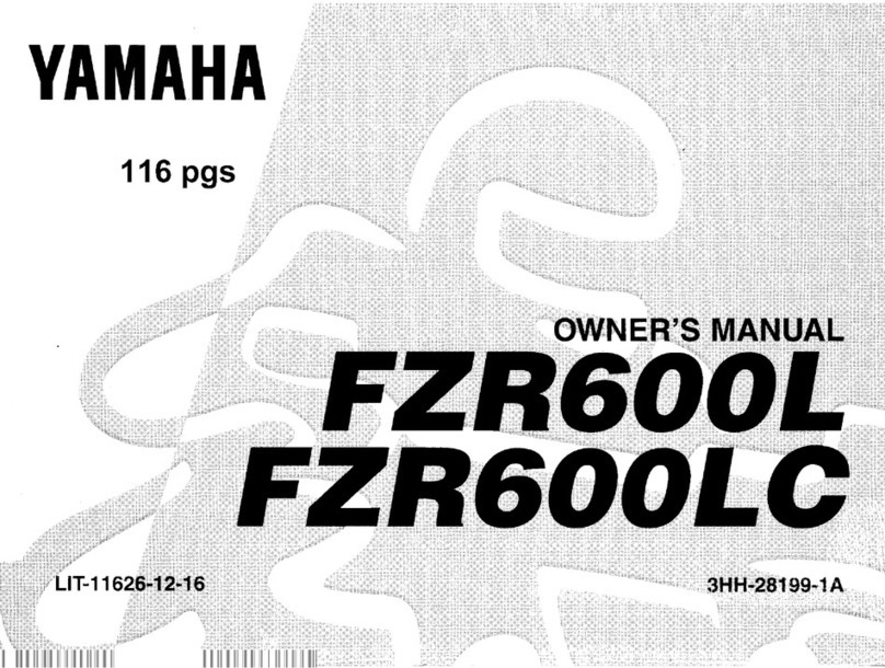 Yamaha FZR600L User manual