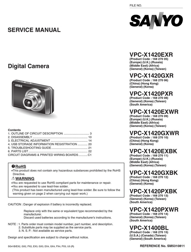 Sanyo VPC-X1420EXR User manual