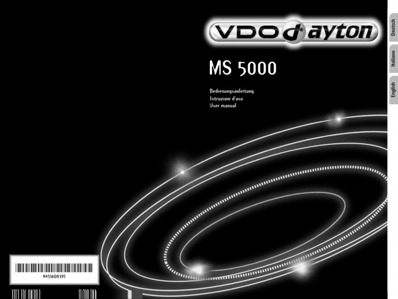 VDO MS 5000 - user manual