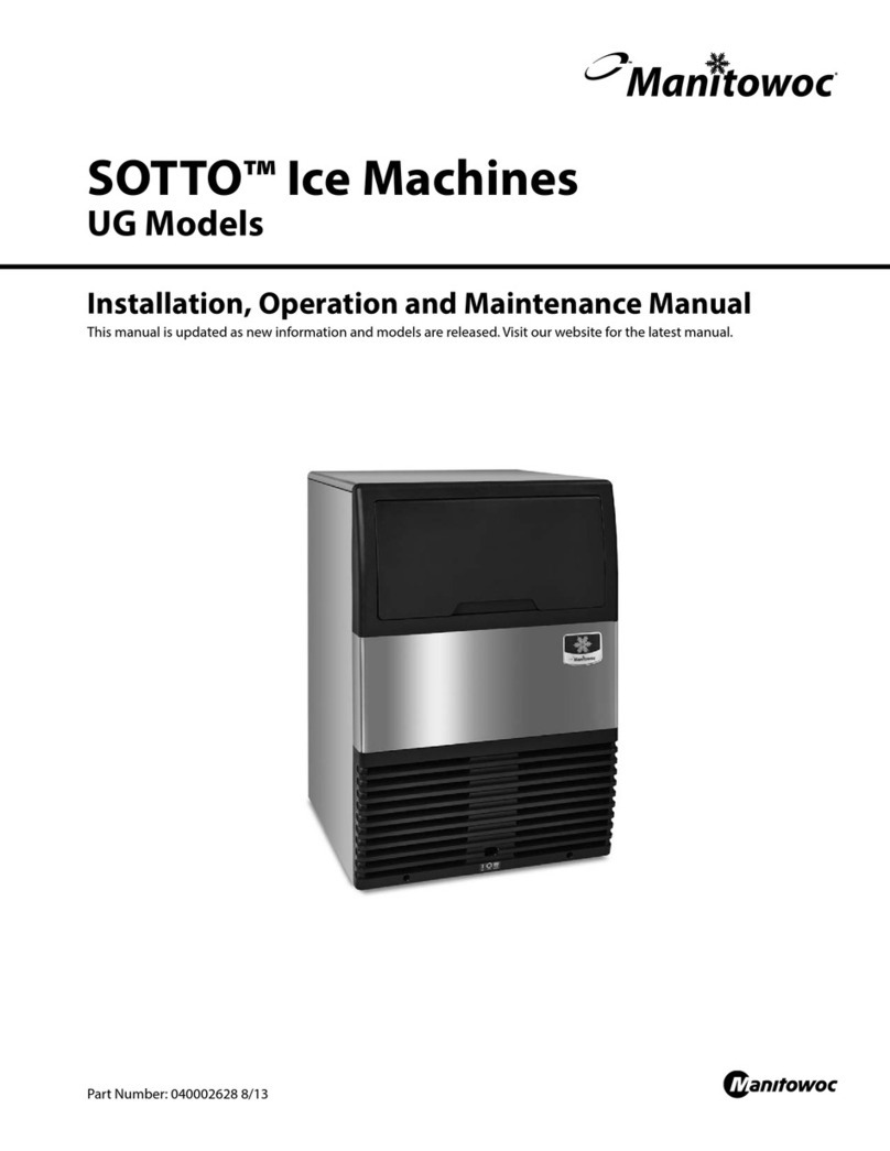 monitowoc UG018A Installation, operation and maintenance manual