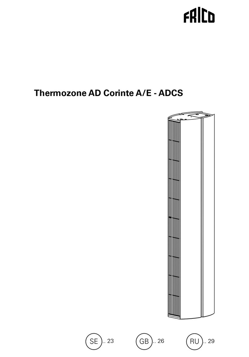 Frico Thermozone AD Corinte A/E User manual