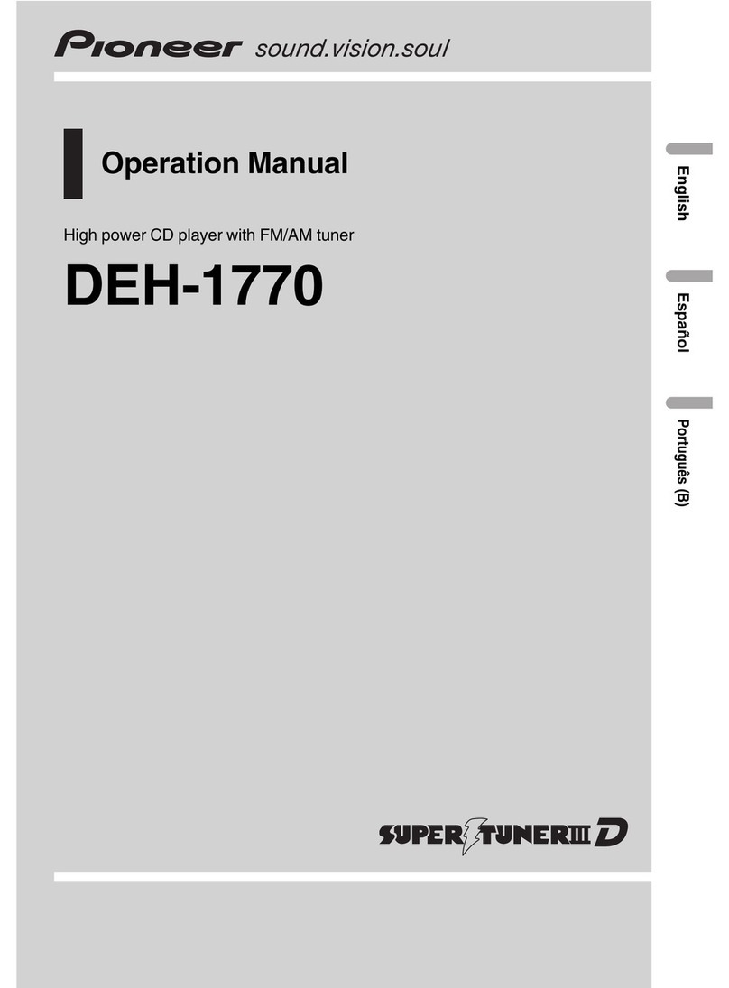 Pioneer DEH-1770 User manual