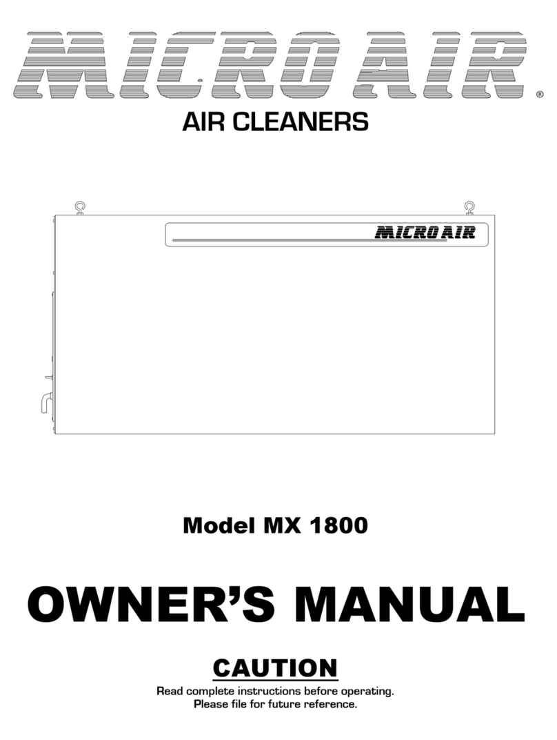 Micro Air Corporation MX 1800 owner's manual
