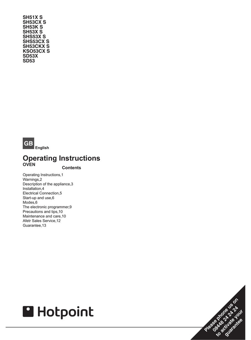 Hotpoint SH51X S User manual