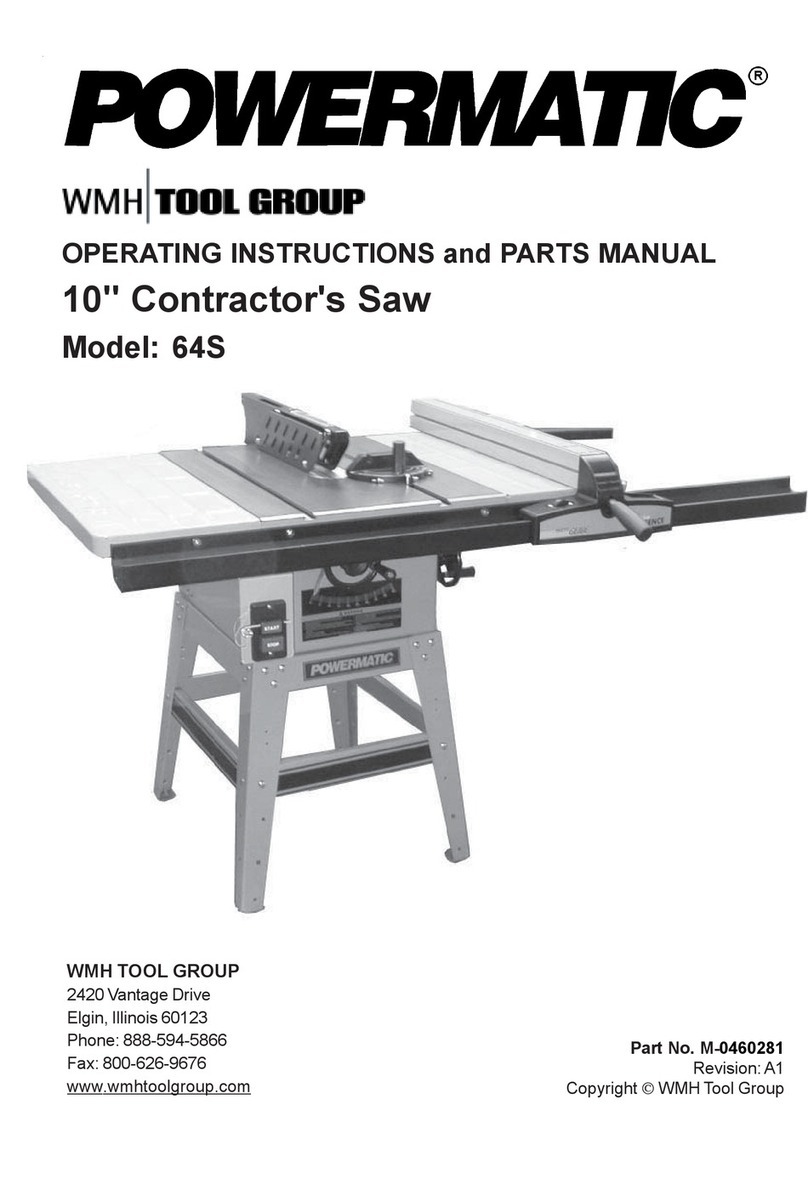 Powermatic 64S Operating instructions and parts manual