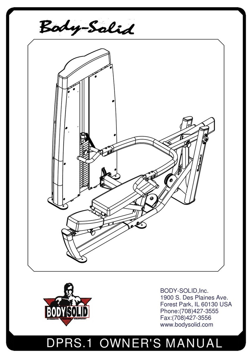 Body Solid DPRS.1 User manual