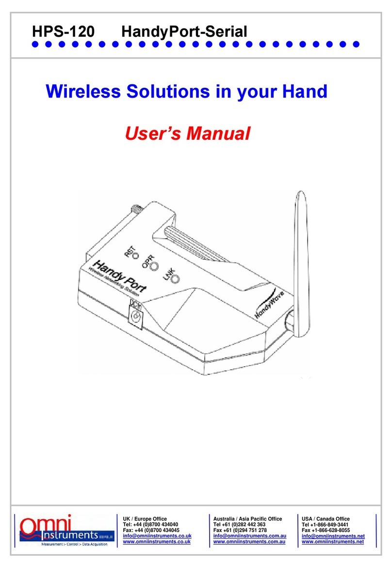 HandyWave HandyPort-Serial HPS-120 user manual