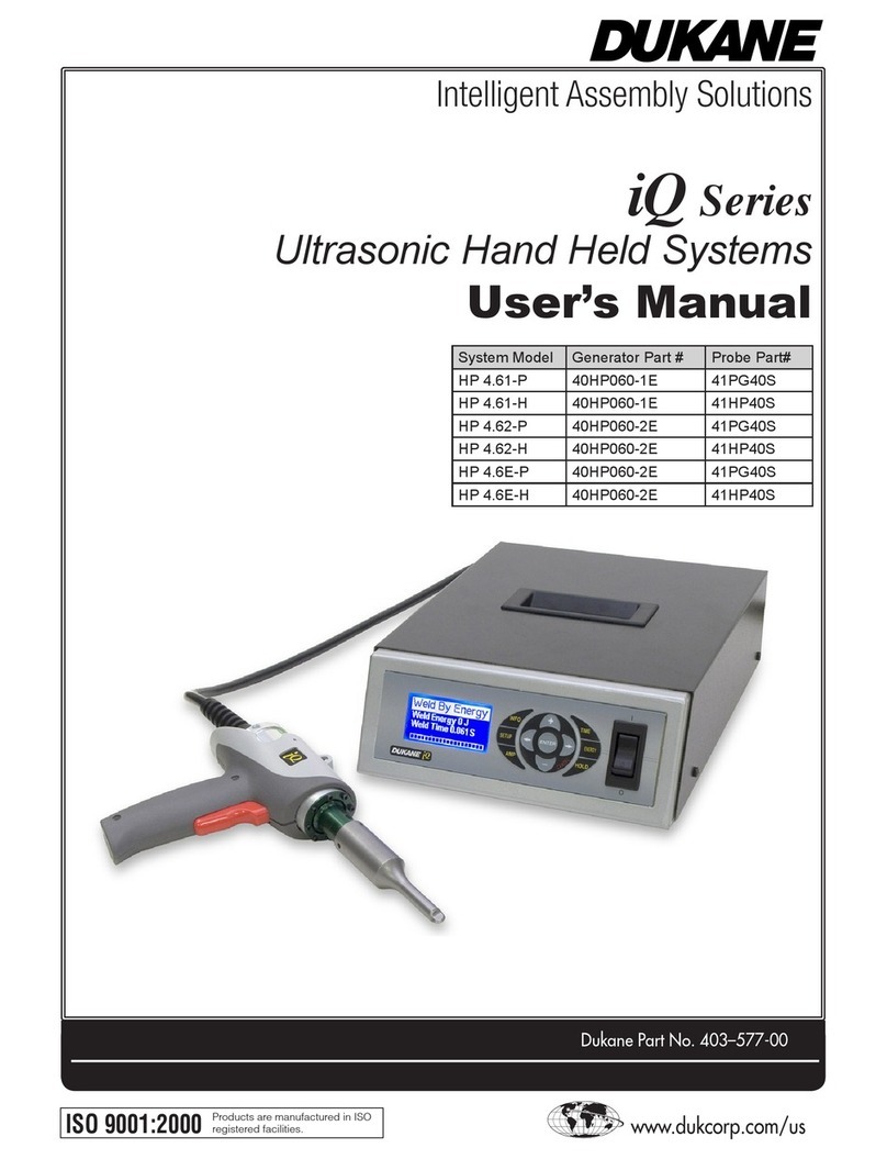 Dukane iQ Series user manual Dukane iQ Series user manual