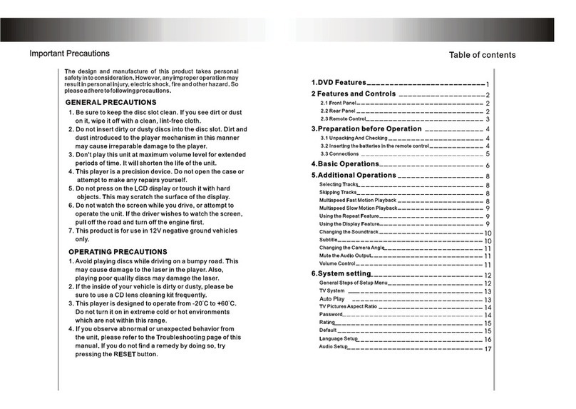 BOSSCO DVD Player user manual
