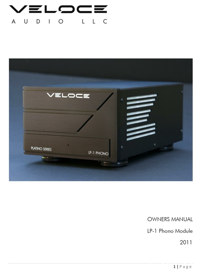 Veloce LP-1 owner's manual