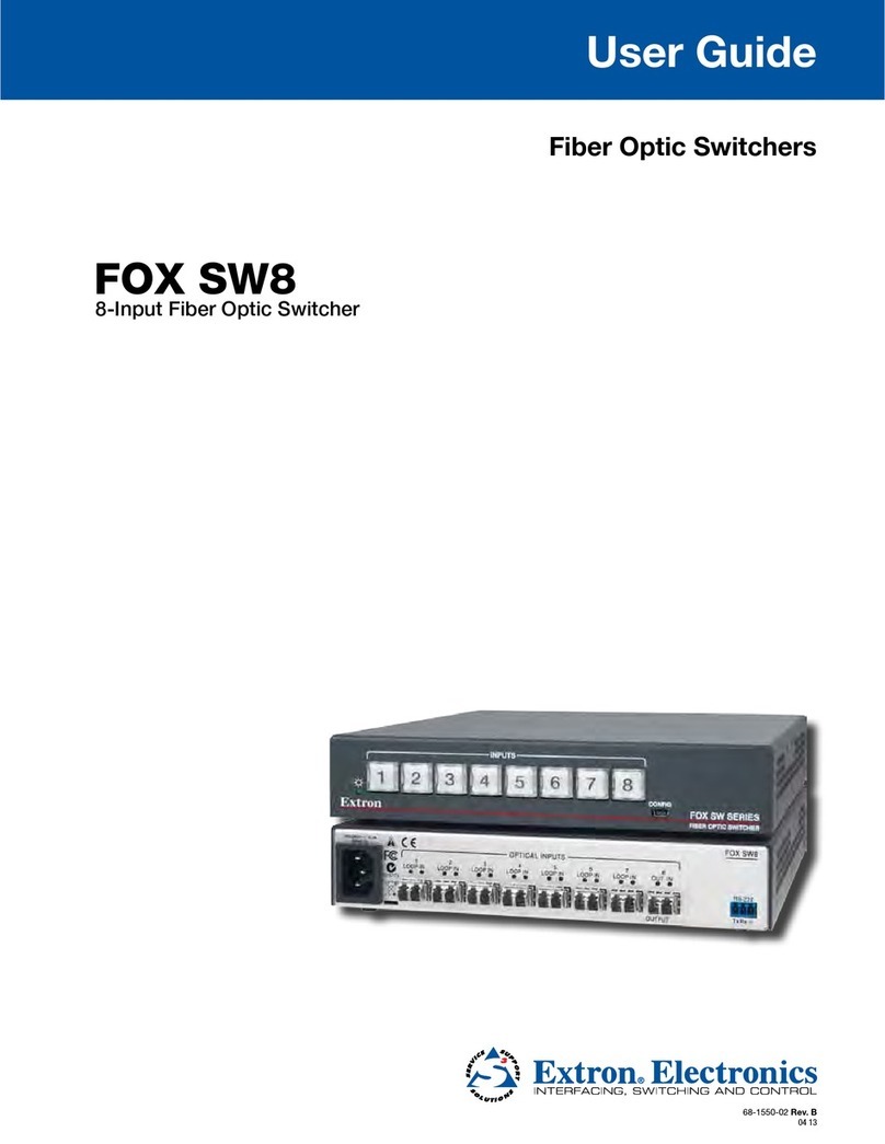 Extron electronics FOX SW8 user guide