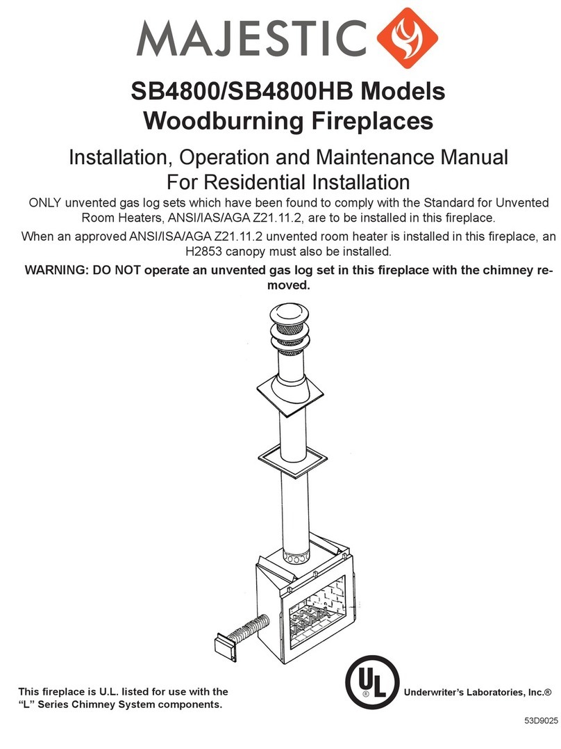 Majestic SB4800 Installation, operation and maintenance manual for residential installation