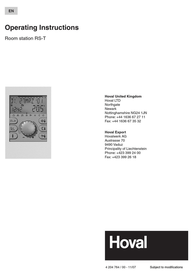 Hoval RS-T User manual