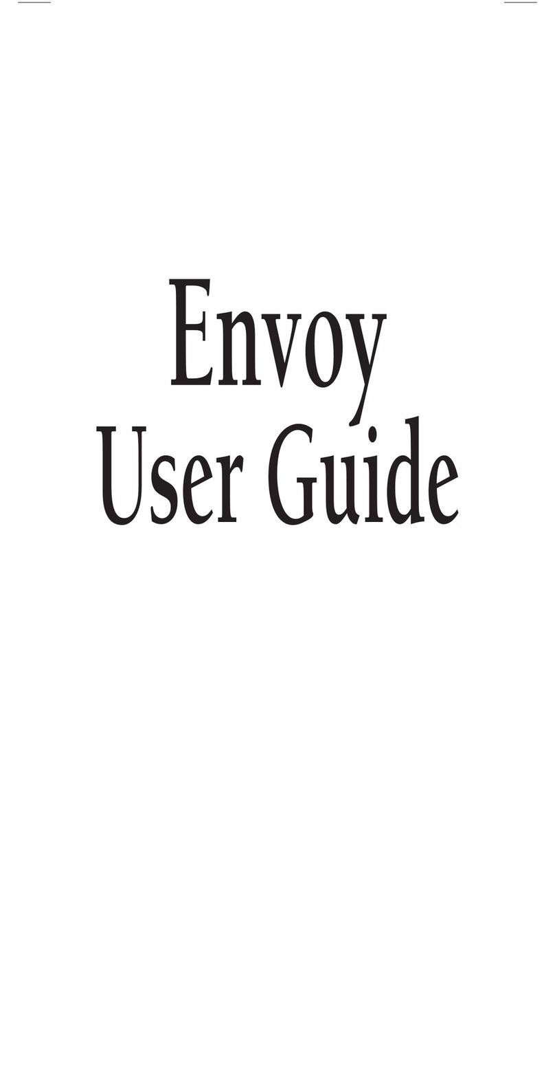 Audio Envoy user guide