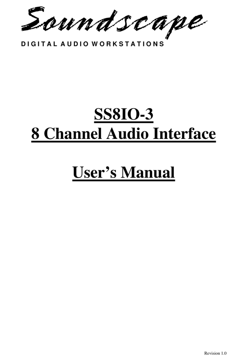 Soundscape SS8IO-3 user manual