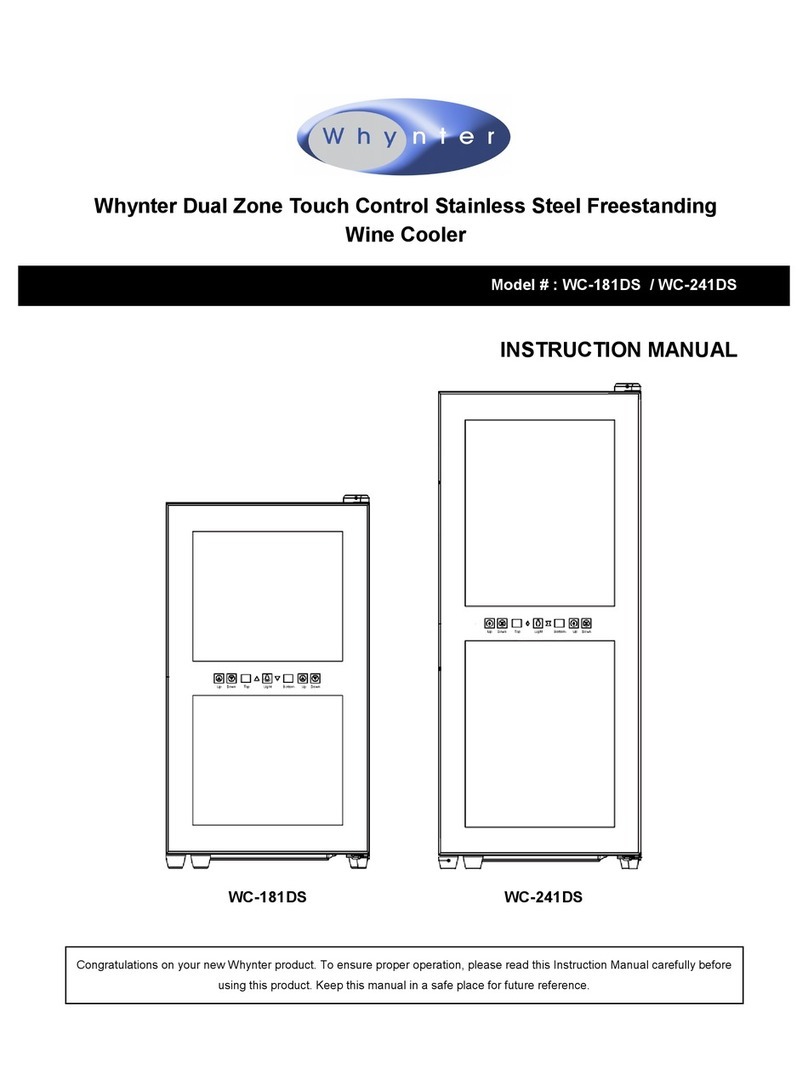 Whynter WC-181DS User manual