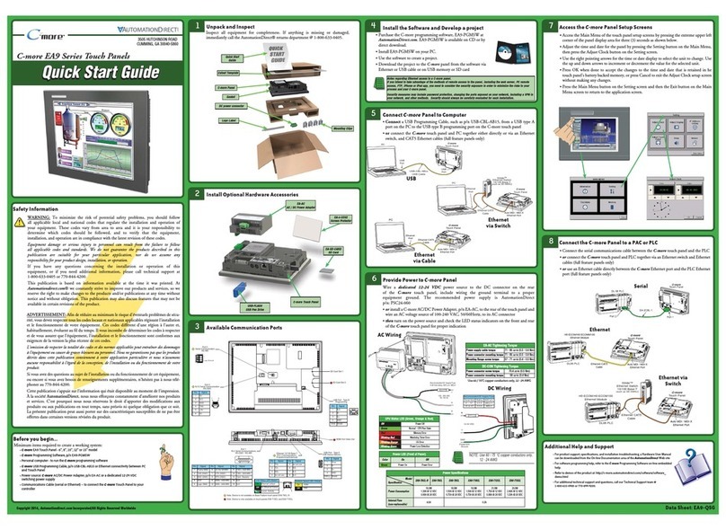 C-MORE EA9 Series User manual