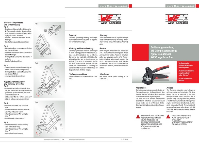 Wurth Elektronik 600 003 Operation manual