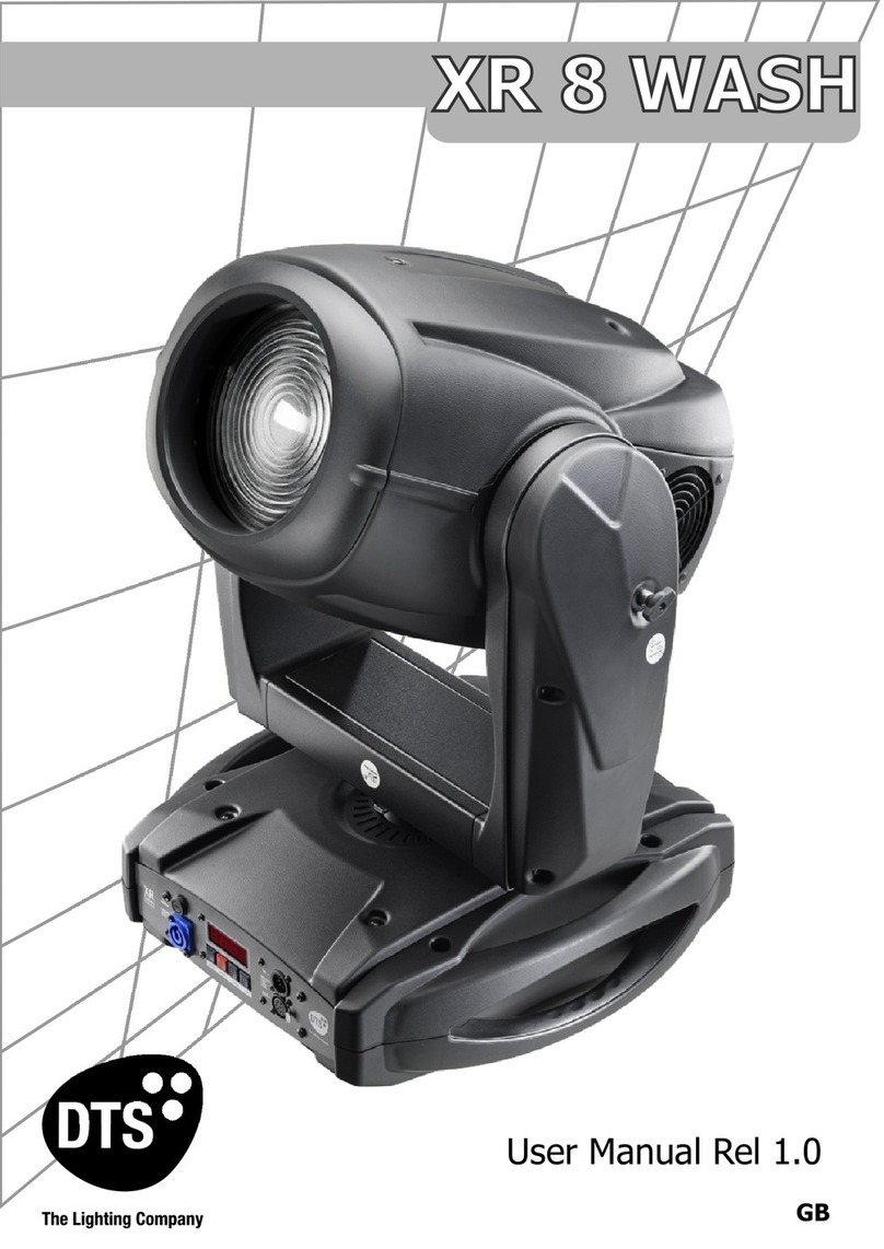 DTS XR 8 Wash user manual