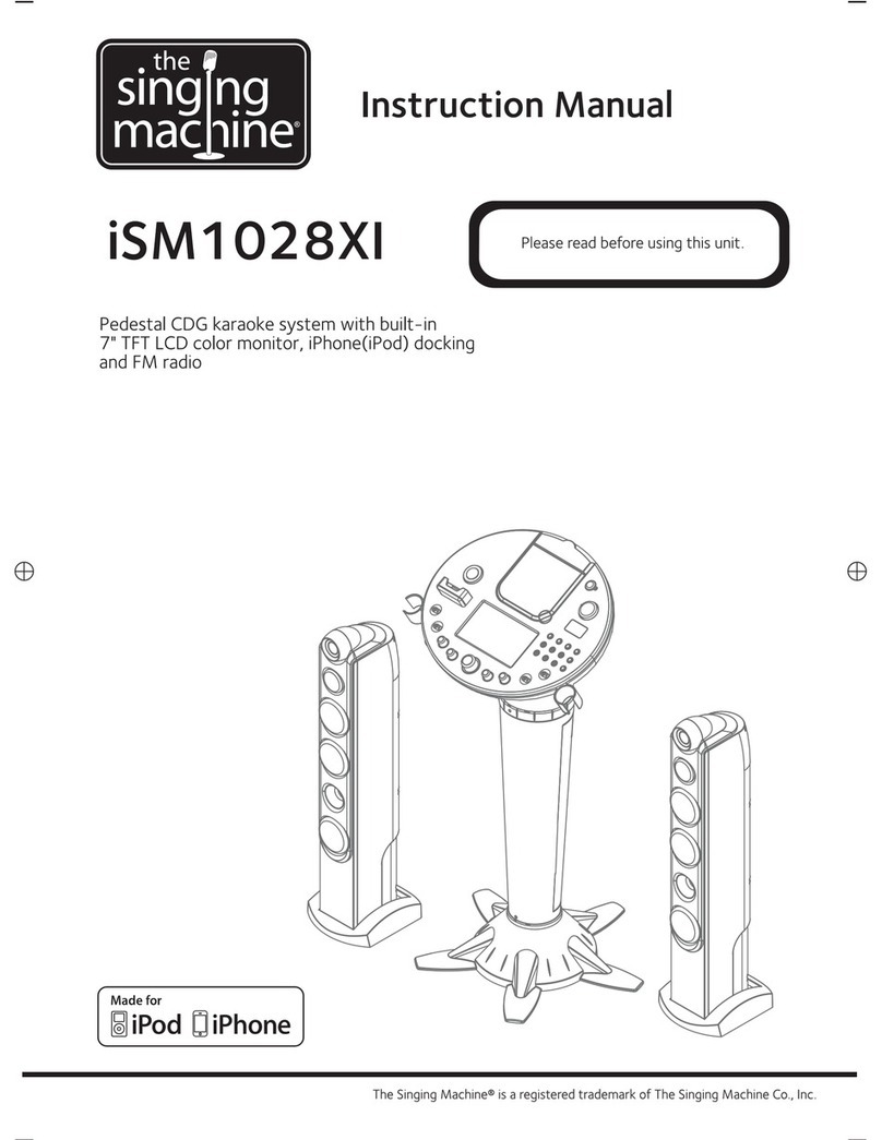 The Singing Machine iSM1028XI instruction manual