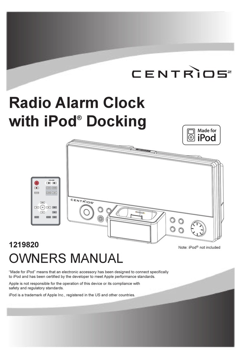 Centrios 1219820 owner's manual