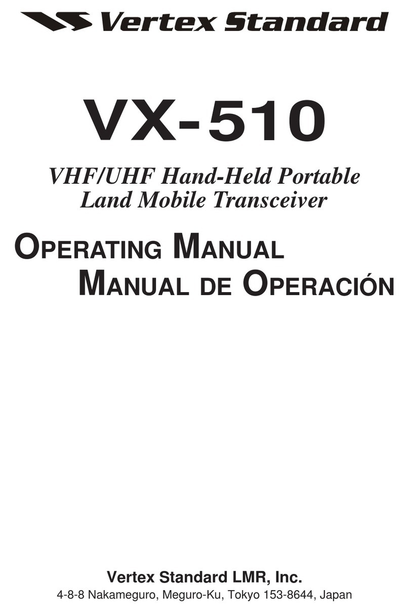 Vertex Standard VX-510 Series User manual