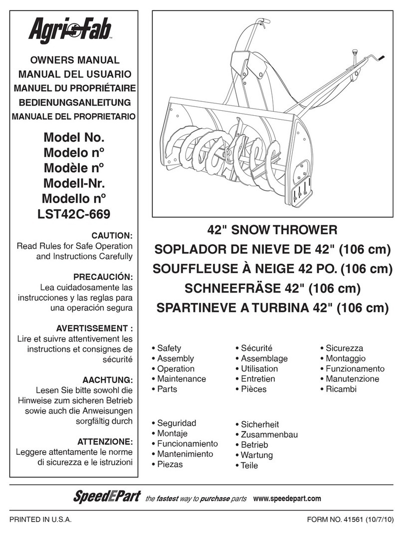 Agri-Fab LST42C-669 owner's manual