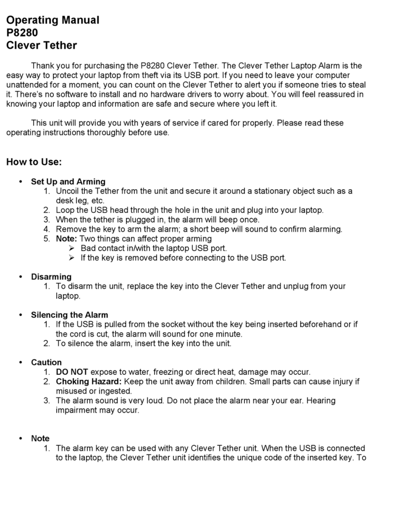 P3 International Clever Tether P8280 operating instructions P3 International Clever Tether P8280 operating instructions