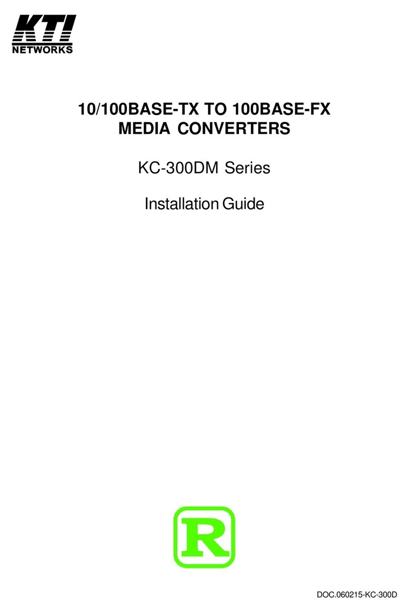 KTI KC-300DM series installation guide