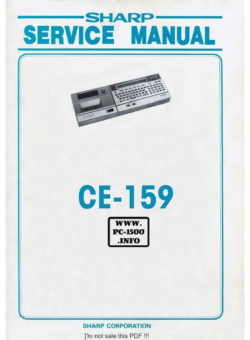 Sharp CE-159 User manual