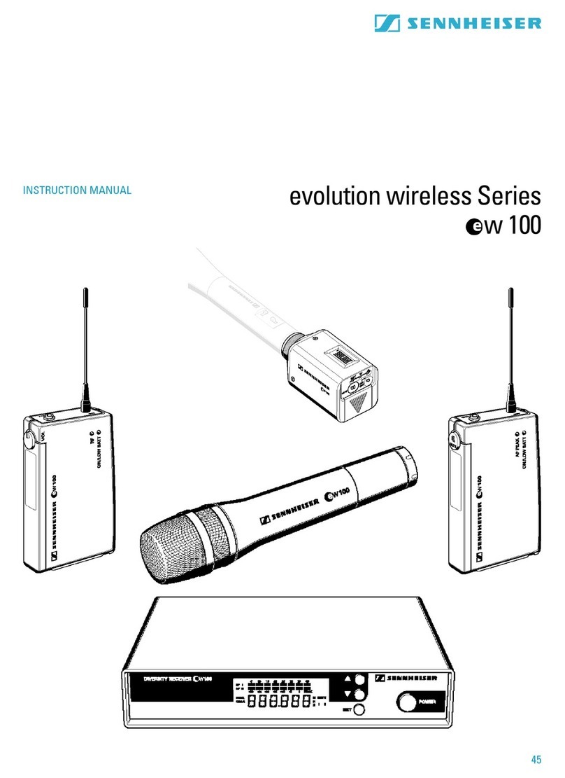 Sennheiser EVOLUTION WIRELESS EW 100 instruction manual