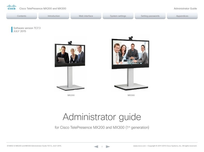 Cisco Telepresence MX200 Administrator's guide