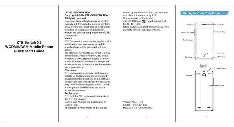 Zte Switch X2 User manual