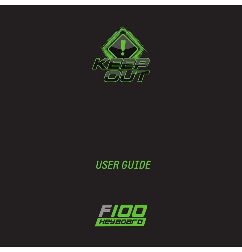 KeepOut F100 User manual