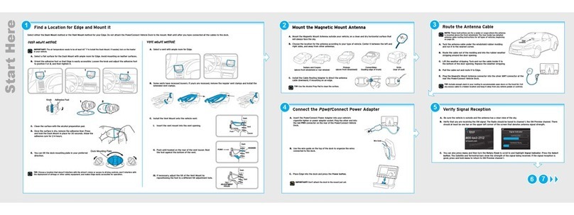 Sirius XM RAdio EDGE quick start guide