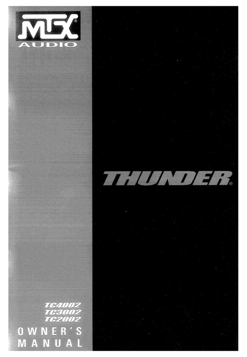 MTX Thunder TC TC4002 User manual MTX Thunder TC TC4002 User manual