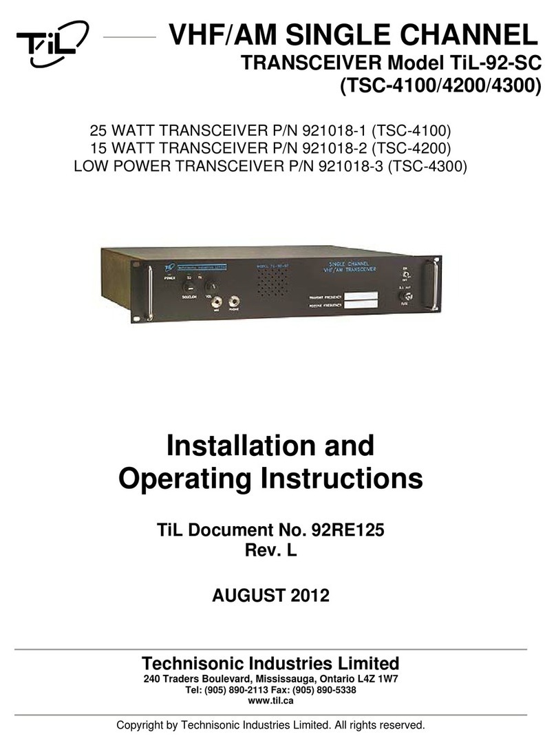 TIL -92-SC TSC-4100 User manual