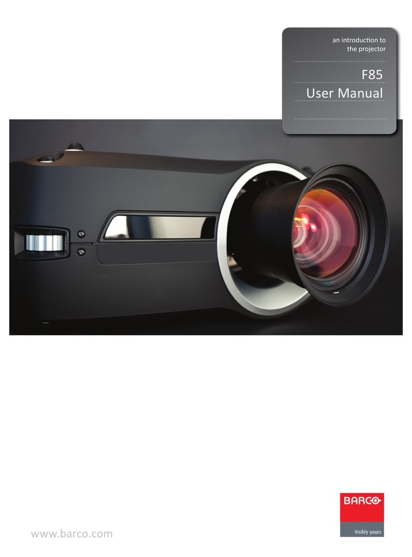 Barco F85 User manual