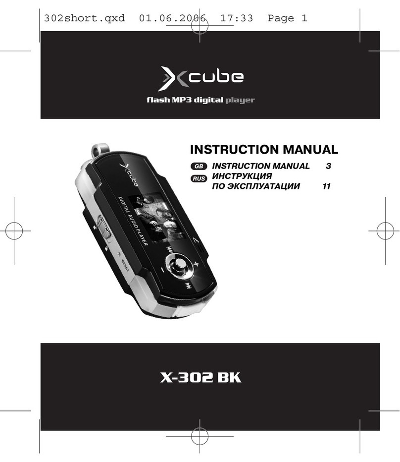 Xcube X-302 BK instruction manual