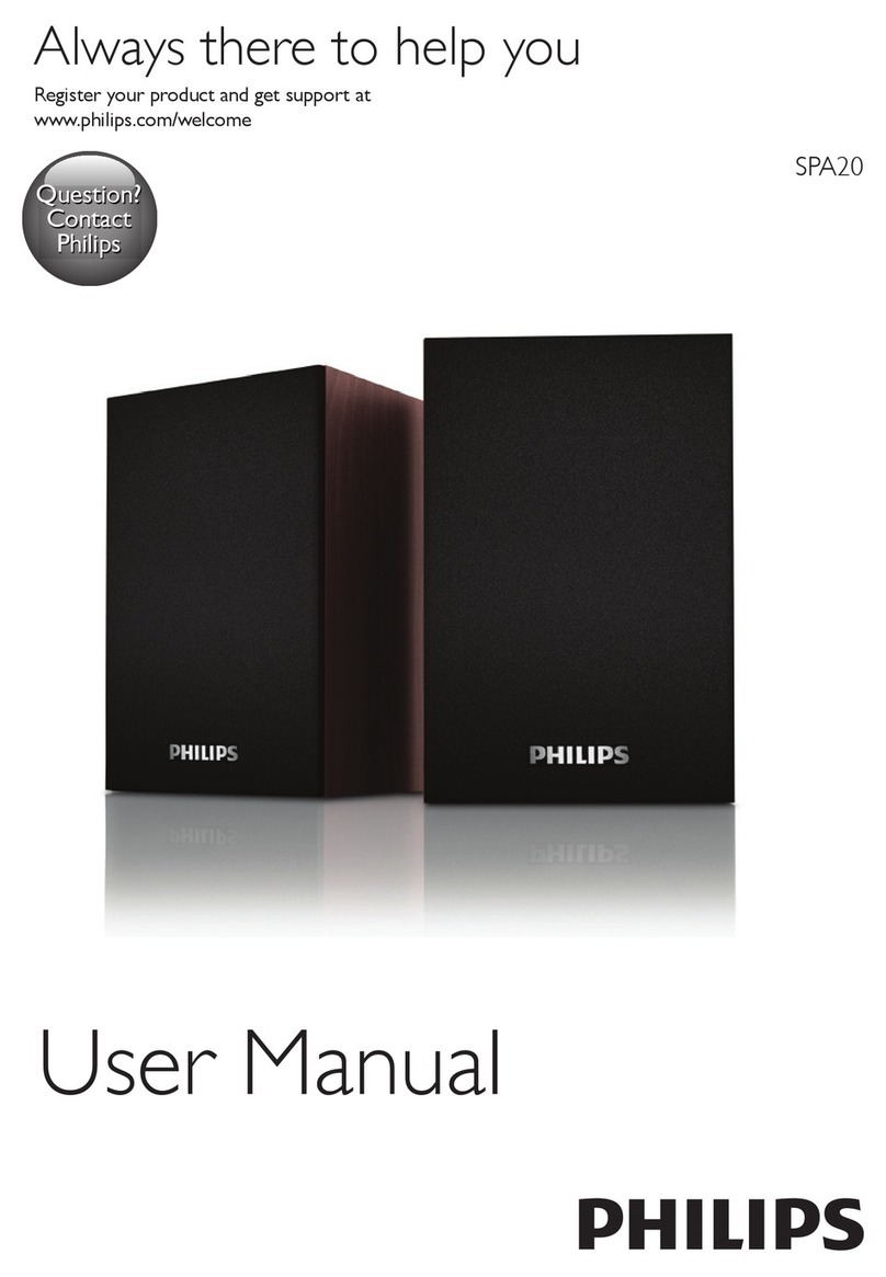 Philips SPA20 User manual