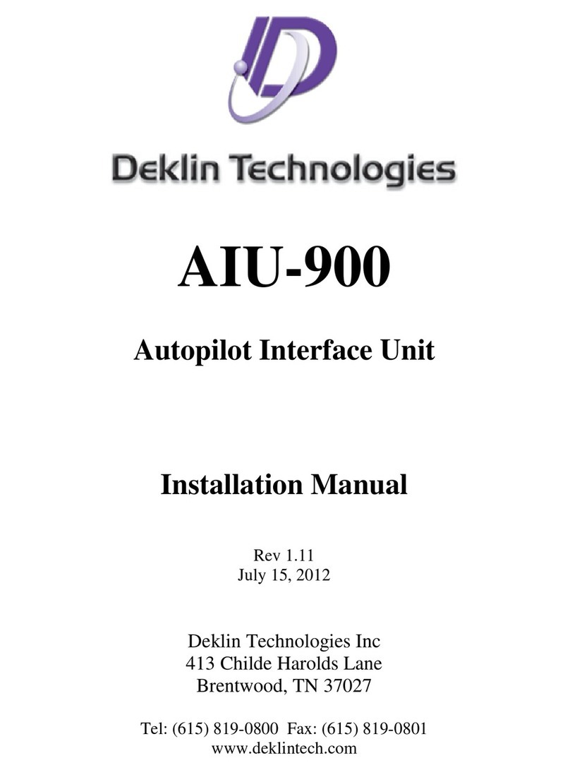 Deklin Technologies AIU-900A installation manual